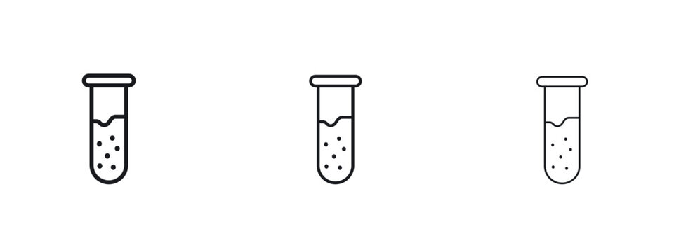 Chemical Tube icon vector Logo Designs - Stock vectors.