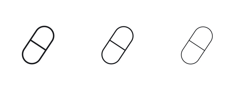 Capsules icon vector Logo Designs - Stock vectors.