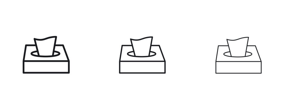 Box tissue icon vector Logo Designs - Stock vectors.