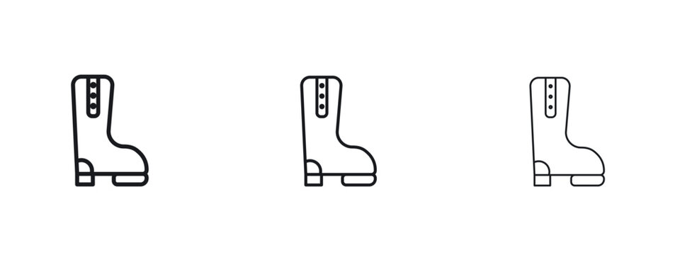 Boot icon vector Logo Designs - Stock vectors.