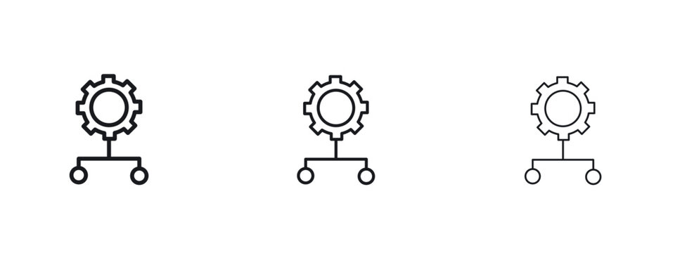 Algorithm icon vector Logo Designs - Stock vectors.