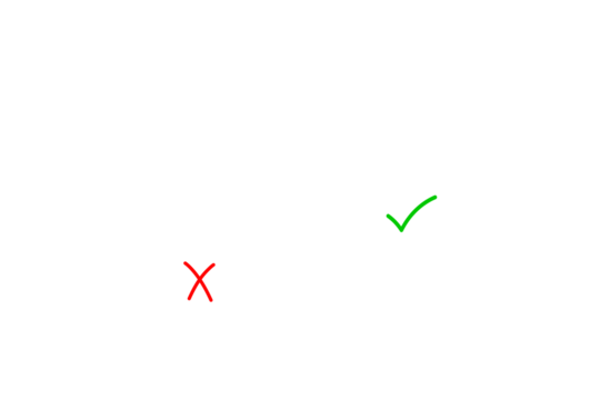 Simple white calendar icon with checkmark and cross mark for planning and scheduling transparent background