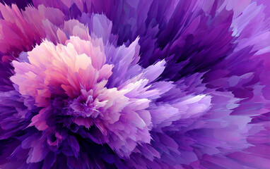 Vibrant Abstract Floral Pattern with Purple and Pink Tones
