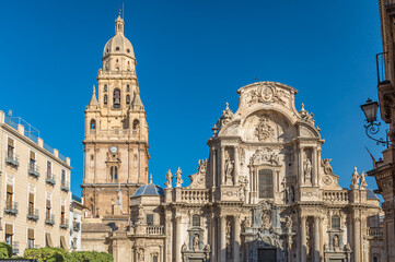 Fototapeta premium The Cathedral Church of Saint Mary in Murcia, Spain