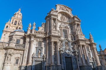 Fototapeta premium The Cathedral Church of Saint Mary in Murcia, Spain