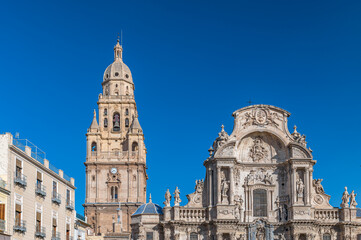 Fototapeta premium The Cathedral Church of Saint Mary in Murcia, Spain