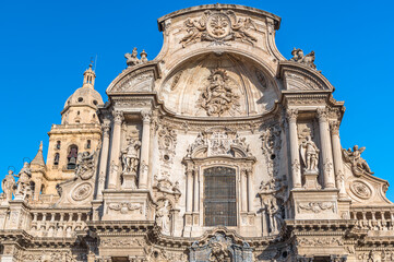 Fototapeta premium The Cathedral Church of Saint Mary in Murcia, Spain