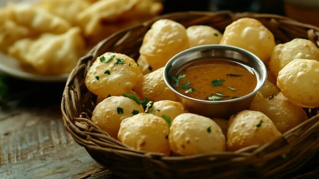 Basket of freshly made cheesy garlic breadsticks served with dipping sauce, ideal for appetizers or finger food platters.