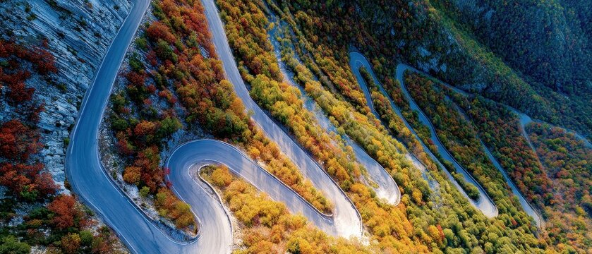 Dynamic Abstract Mountain Landscape with Vibrant Hues and Flowing Lines, Evoking Modern Digital Art and Scenic Beauty