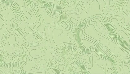 Fototapeta premium Abstract light green wavy lines