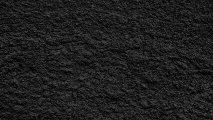 Black wall with a rough, grainy texture as a textured background for a web banner template page design.