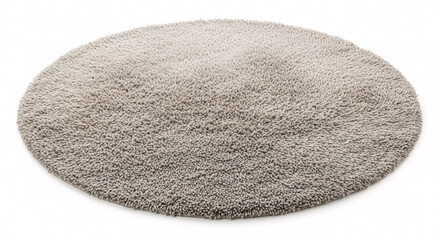 Cozy round shaggy rug adds warmth and comfort to any modern home interior design