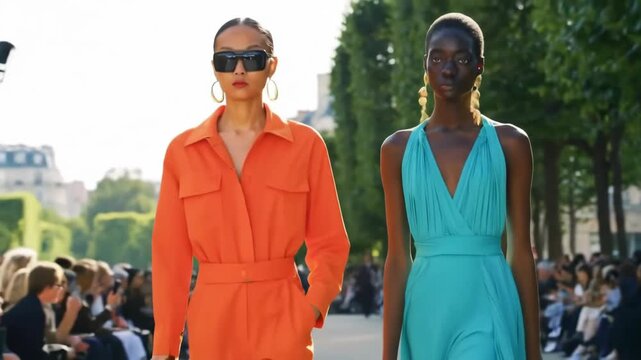 Fashion Show Runway Bright Colors & Chic Styles