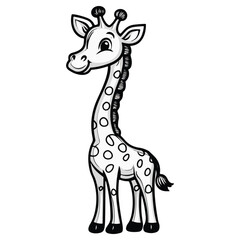Fototapeta premium vector illustration of a giraffe