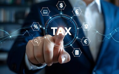 Fototapeta premium Financial Tax Services Global Wealth Accounting Management