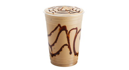 chocolate milkshake isolated on transparent background, food drink and dessert concept for cafe, Healthy smoothies on white isolated on clear png background