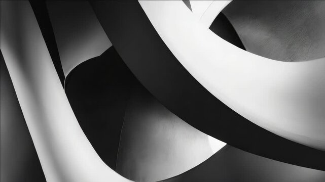 Abstract monochrome lines and shapes