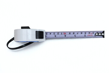 Meter roll on white background