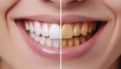 Improving Your Smile: Before And After Teeth Whitening And Alignment Services By A Dentist For A Beautiful And Evenly Aligned Bite