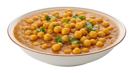 chickpea curry isolated on white background, chickpeas curry png transparent background, chickpea curry, desi food isolated on white background