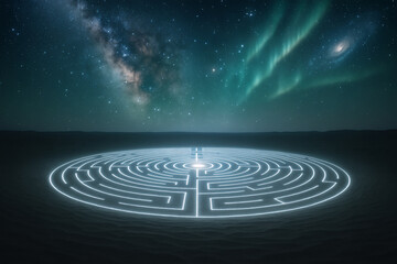 Circular Maze under Galaxy