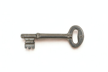 House key on white background