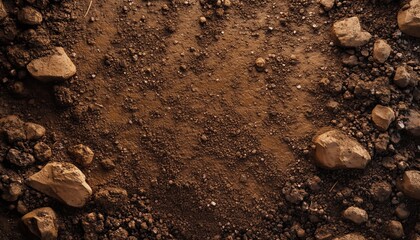 Aerial View Of Soil Ure: Observing The Landscape From Above In A Top View Perspective. Enjoying The Scenery From High Above.