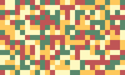 Fototapeta premium Abstract pixel art background. Earthy tones create a vibrant, retroinspired texture perfect for website banners, social media posts, or textile design.