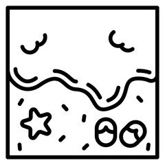 Beach Line Icon