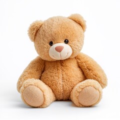 Teddy bear plush toy isolated on white background
