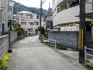 住宅街を通る細街路