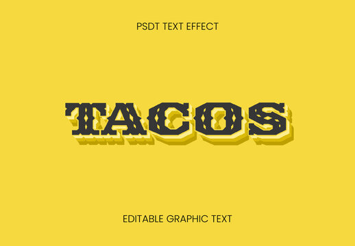 Black And Yellow Mexico Font Mexican Vintage Western Text Effect