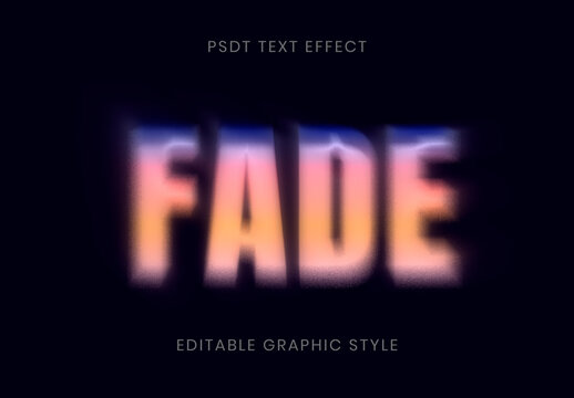Colorful Haze Dissolving Font Fade Fuzzy Blur Text Effect