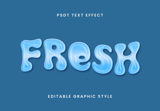 Water Liquid Bubble Text Effect