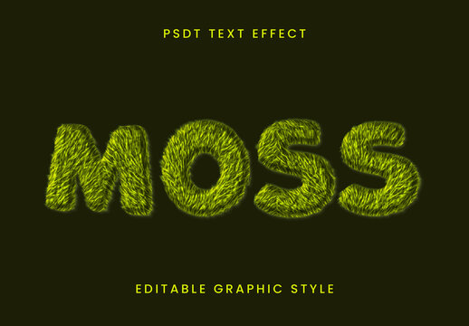 Moss Grass Text Effect