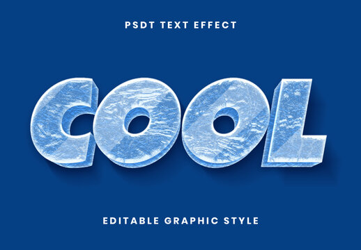 White Frost Font 3D Shiny Bold Cool Text Effect