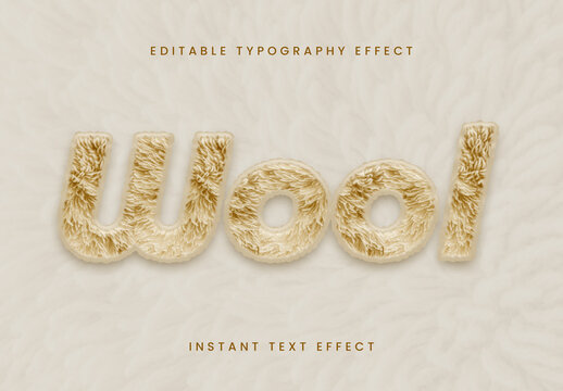 Wool Fur Text Effect