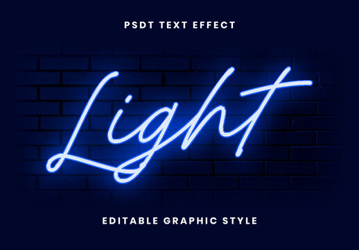 Script Neon Glow Text Effect