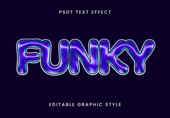Colorful Glossy Psychedelic Font Funky Bubble Text Effect