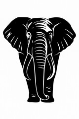 Discover a captivating black and white elephant illustration that embodies the strength and grace of this iconic animal. Perfect for art lovers, wildlife enthusiasts, and those seeking impactful ...