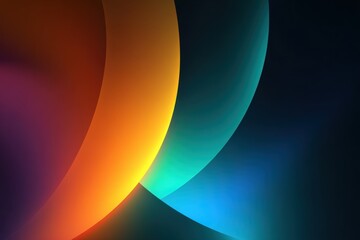 Abstract vibrant overlapping circles