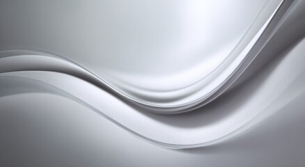 Abstract silver waves