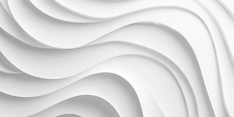 Abstract white wavy design