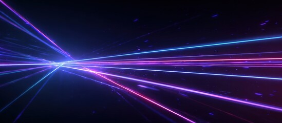 Abstract vibrant light trails radiating outwards