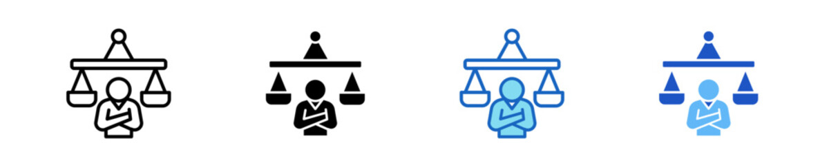 Ethical Balance  Icon Set Multiple Style Collection