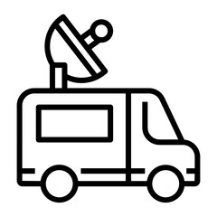 journalist Line Icon