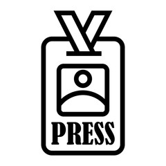 journalist Line Icon