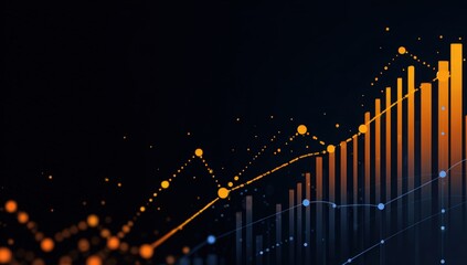 Abstract data visualization graphic