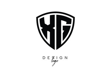 XG  Shield Letter Logo Modern Monogram Emblem for Security, Sports, Corporate & Premium Branding
