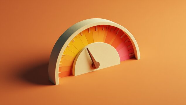 3D Speedometer, Minimalist Design